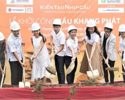 A groundbreaking ceremony of Khang Phat bright in Phung Hiep district