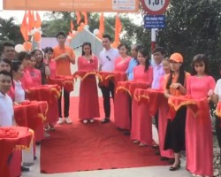 The inauguration ceremony of Khang Phat bridge in Phung Hiep district by Nam Phuong Foundation sponsor