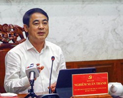 Ủy viên Trung ương Đảng, Bí thư Tỉnh ủy Nghiêm Xuân Thành đặt nhiều mục tiêu cho ngành nông nghiệp tỉnh thực hiện trong thời gian tới.