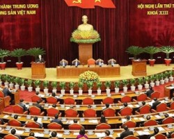 Hội nghị Trung ương 4 Khoá XIII về xây dựng, chỉnh đốn Đảng - Ảnh: dangcongsan.vn