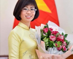 Đại sứ, Trưởng đại diện phái đoàn Việt Nam bên cạnh Tổ chức Khoa học, Giáo dục và Văn hóa của Liên hợp quốc Lê Thị Hồng Vân. Ảnh: TTXVN phát