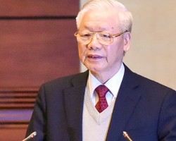 Tổng Bí thư Nguyễn Phú Trọng phát biểu chỉ đạo tại Hội nghị - Ảnh:VGP
