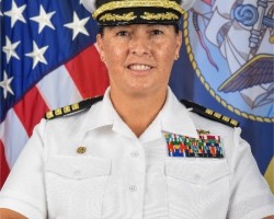 Đại tá Hải quân Claudine Caluori, Chỉ huy trưởng Chương trình Đối tác Thái Bình Dương 2023 (Ảnh: American's Navy).