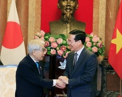 President Vo Van Thuong received President of the House of Councilors of Japan Otsuji Hidehisa on an official visit to Vietnam (September 6, 2023).