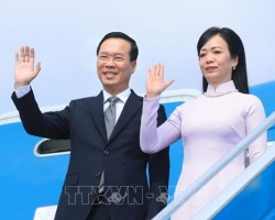 Chủ tịch nước Võ Văn Thưởng và Phu nhân rời Thủ đô Hà Nội, lên đường thăm chính thức Nhật Bản. Ảnh: Thống Nhất/TTXVN