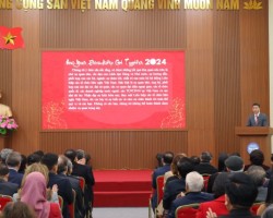 Ông Phan Anh Sơn, Chủ tịch Liên hiệp các tổ chức hữu nghị Việt Nam phát biểu tại sự kiện (Ảnh: Đinh Hòa).