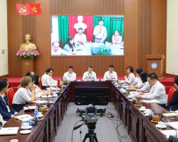 Online meeting of the Viet Nam Union of Friendship Organizations and 52  Unions of Friendship  Organizations in provinces/cities (Photo: Dinh Hoa)