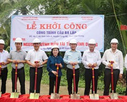 Công trình cầu Ba Lập được Liên hiệp các tổ chức hữu nghị tỉnh Hậu Giang vận động hưởng ứng “Tết Quân - Dân” 2025.