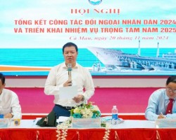 Ông Nguyễn Ngọc Hùng - Phó Chủ tịch Liên hiệp các tổ chức hữu nghị Việt Nam phát biểu chỉ đạo tại hội nghị.