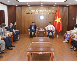 Liên hiệp các tổ chức hữu nghị Việt Nam tiếp Đoàn cán bộ ngoại giao hưu trí Mông Cổ. (Ảnh: Đinh Hòa)