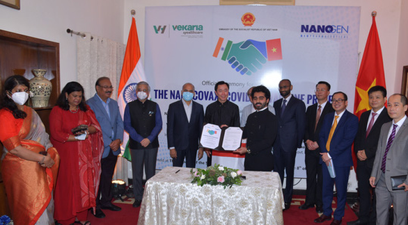 Công ty Nanogen sẽ chuyển giao công nghệ sản xuất vắc xin Nano Covax ngay sau khi vắc xin được phê duyệt kết quả lâm sàng giai đoạn 3 - Ảnh: Đại sứ quán Việt Nam tại Ấn Độ