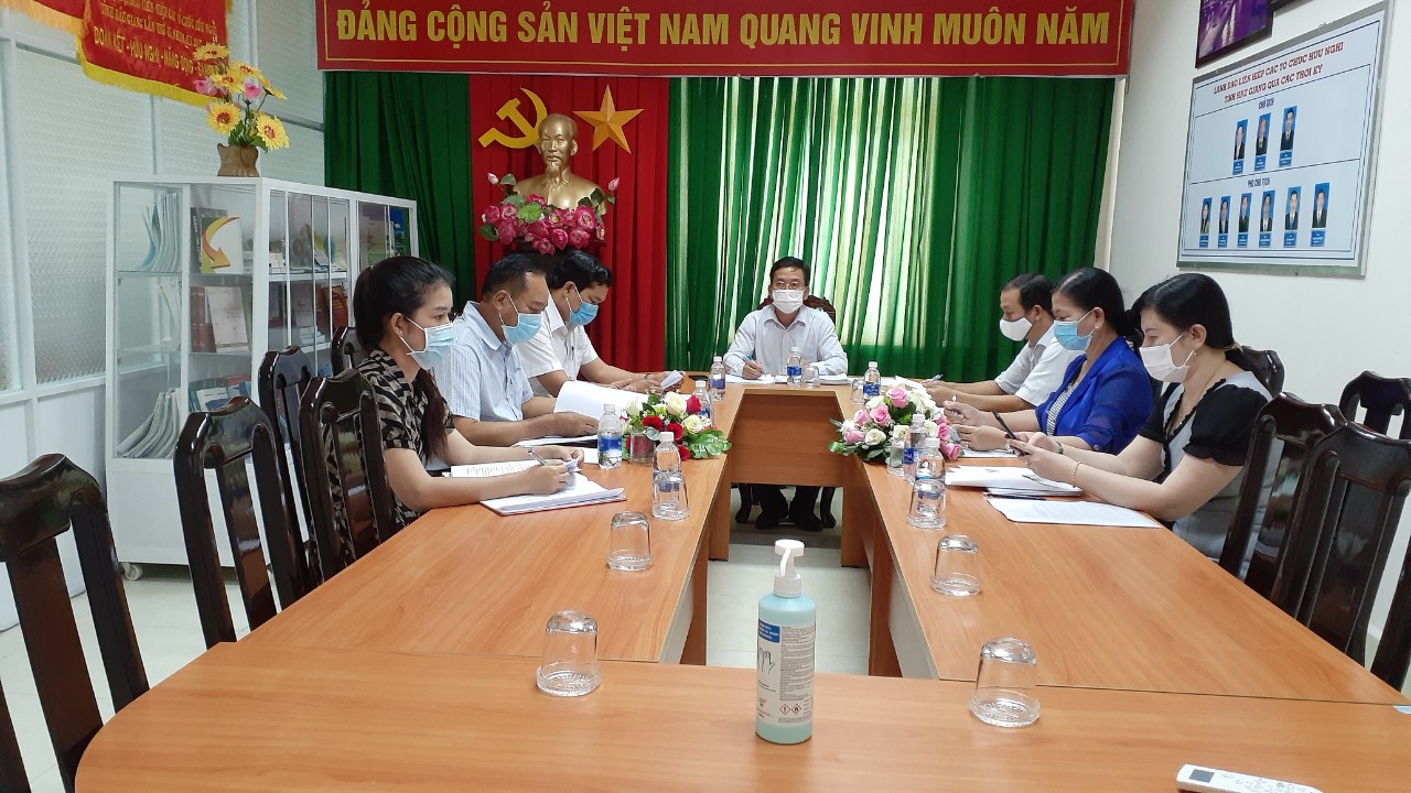 Quang cảnh Thường trực Liên hiệp họp với Hội hữu nghị Việt Nam - Liên Bang Nga