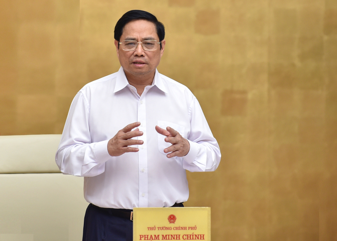 Thủ tướng Phạm Minh Chính chủ trì họp phiên họp Chính phủ thường kỳ, sáng 2/10. Ảnh: Nhật Bắc