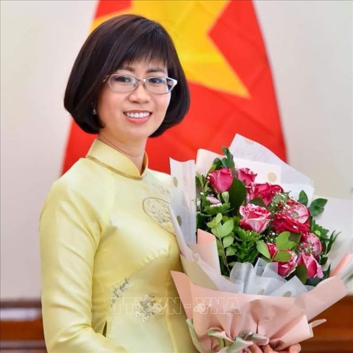 Đại sứ, Trưởng đại diện phái đoàn Việt Nam bên cạnh Tổ chức Khoa học, Giáo dục và Văn hóa của Liên hợp quốc Lê Thị Hồng Vân. Ảnh: TTXVN phát