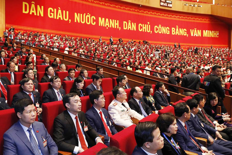 Các đại biểu dự Đại hội XIII của Đảng