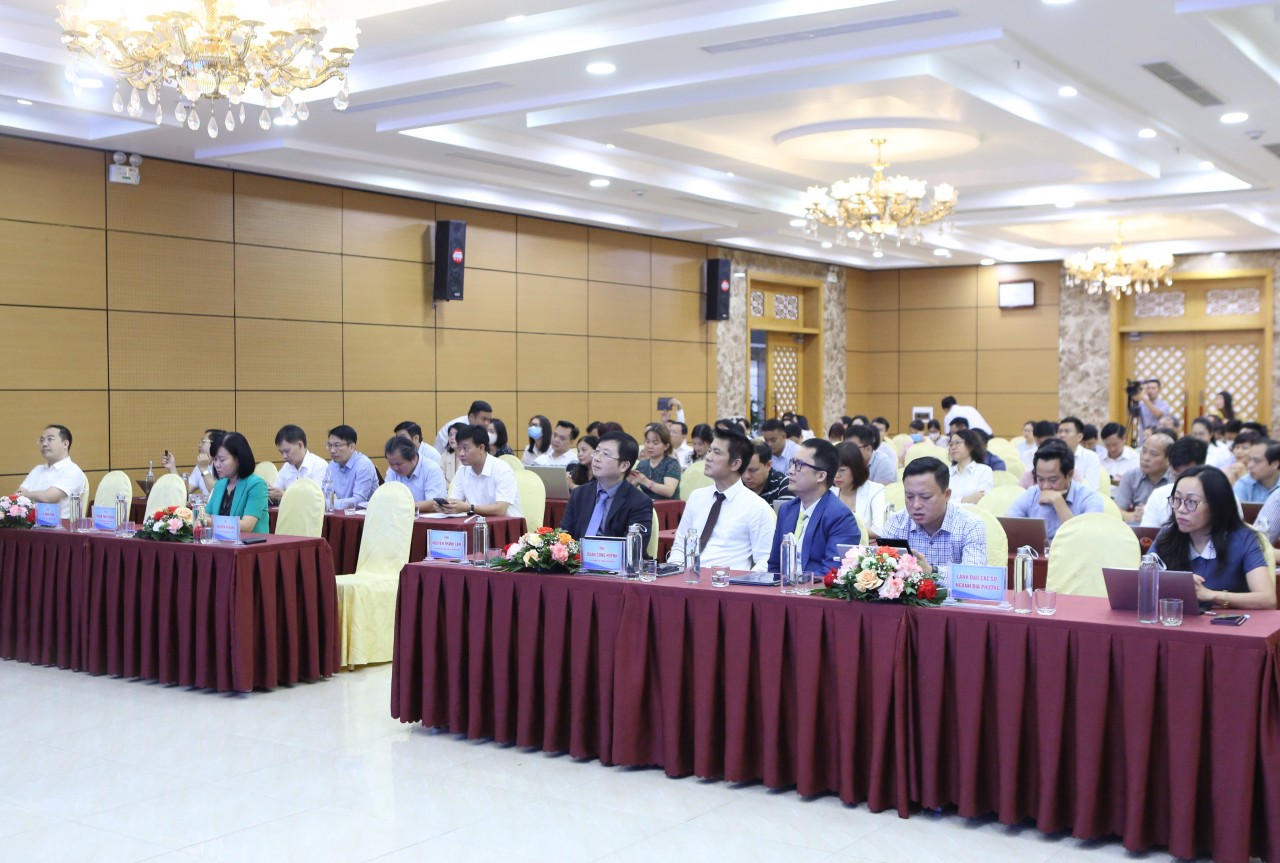 Đại biểu tham dự "Hội nghị tập huấn truyền thông quảng bá hình ảnh Việt Nam ra nước ngoài theo cách làm mới". (Ảnh: Đức Huy)