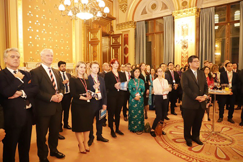 Hơn 150 khách mời tham dự Lễ công bố Năm hữu nghị Việt Nam-Vương quốc Anh 2023: Kỷ niệm 50 năm thiết lập quan hệ ngoại giao.
