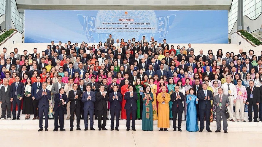 More than 600 delegates, including 400 overseas Vietnamese from more than 40 countries and territories, attended the 4th World Conference of Overseas Vietnamese. Photo: Tuan Anh