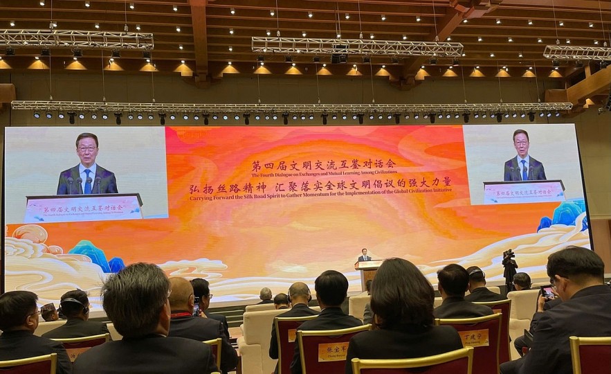 The Fourth Dialogue on Exchange and Mutual Learning among Civilizations in Dunhuang, (Gansu, China). (Photo: VUFO's Multilateral Affairs Department)
